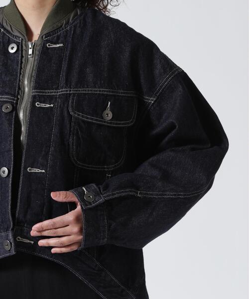 デニムジャケット gジャン UN3D./アンスリード/MA-1 DOCKING DENIM JACKET/MA-1ドッキングデニムジャケットの画像
