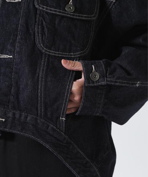 デニムジャケット gジャン UN3D./アンスリード/MA-1 DOCKING DENIM JACKET/MA-1ドッキングデニムジャケットの画像