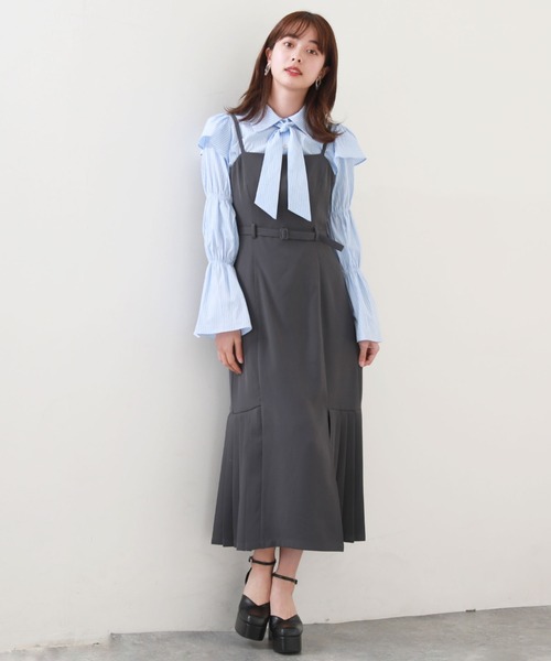 「Cheek」 キャミソールワンピース MEDIUM モカ レディース_画像2