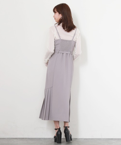 「Cheek」 キャミソールワンピース MEDIUM モカ レディース_画像9