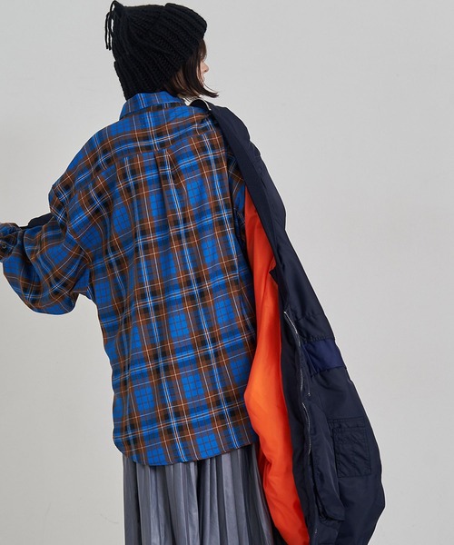 「SeeSew」 長袖シャツ M ブルー メンズ_1