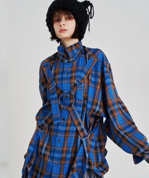 「SeeSew」 長袖シャツ M ブルー メンズ_6