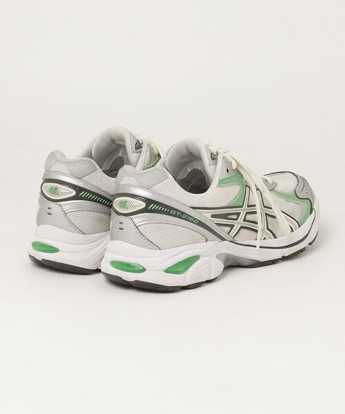 「ASICS」 ローカットスニーカー 25.5 ホワイト×グリーン メンズの画像