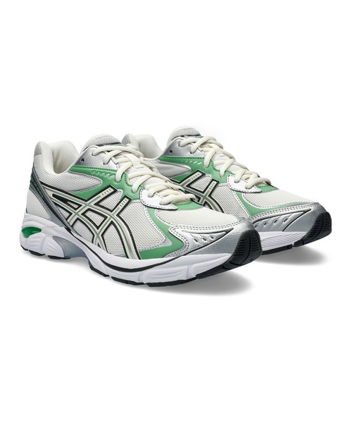 「ASICS」 ローカットスニーカー 25.5 ホワイト×グリーン メンズの画像