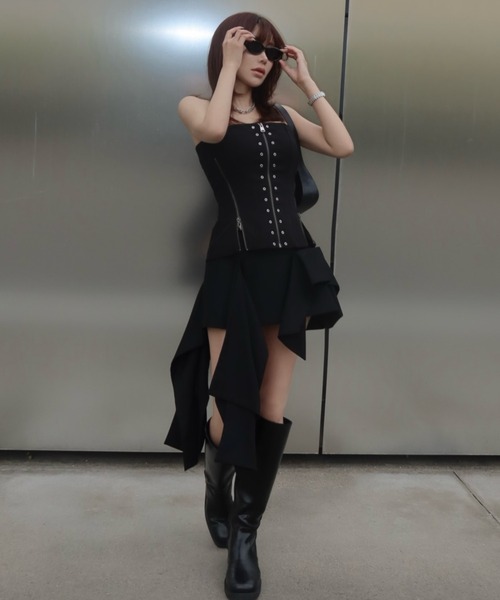 JOSE MOON（ジョゼムーン） チューブトップ ベアトップ ARMURE ZIP