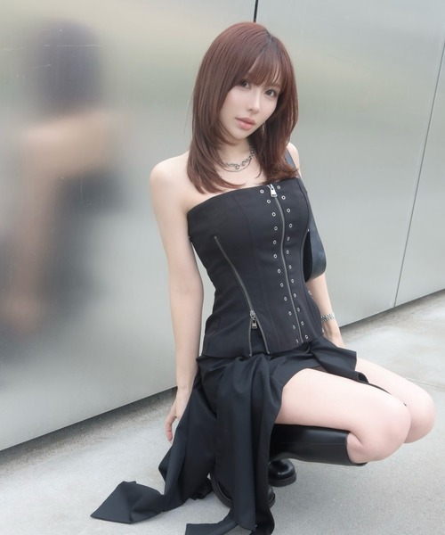 JOSE MOON（ジョゼムーン） チューブトップ ベアトップ ARMURE ZIP
