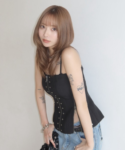 JOSE MOON（ジョゼムーン） チューブトップ ベアトップ ARMURE ZIP