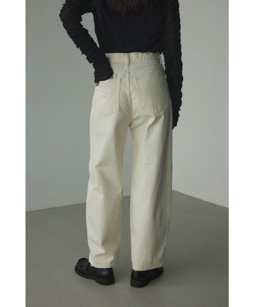 「BLACK BY MOUSSY」 デニムパンツ 25inch ホワイト レディースの画像