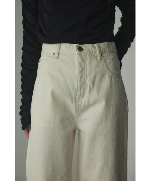 「BLACK BY MOUSSY」 デニムパンツ 25inch ホワイト レディースの画像
