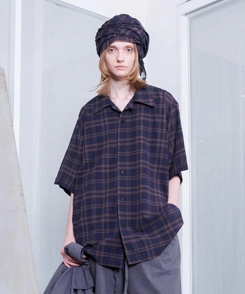 VOAAOV（ヴォアーブ） シャツ 半袖 「VOAAOV」SHEER SHIRT Short