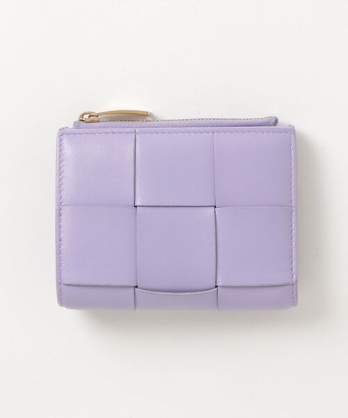 BOTTEGA VENETA パープル 二つ折り財布 BOTTEGA VENETA（ボッテガ・ヴェネタ） カセット 2つ折り財布