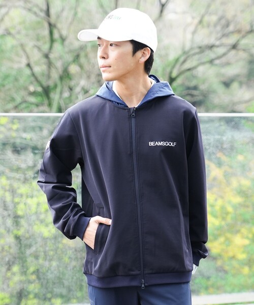 BEAMS GOLF（ビームス ゴルフ） ジップアップパーカー LARGE ネイビー
