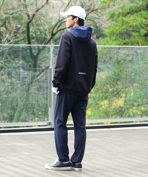 BEAMS GOLF フルジップパーカー ネイビー　Ｍ BEAMS GOLF（ビームス ゴルフ） ジップアップパーカー LARGE ネイビー