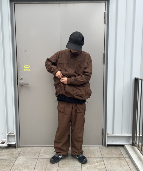 「BROKEN BASE」 ナイロンブルゾン MEDIUM チャコール メンズ_画像7