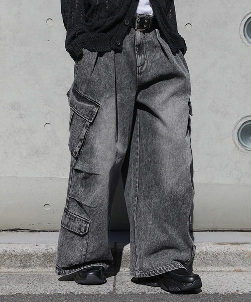 「ROCHEM」 カーゴパンツ L ブルー メンズ_画像7