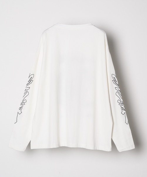 「AIVER」 長袖Tシャツ LARGE ブラック メンズ_画像4