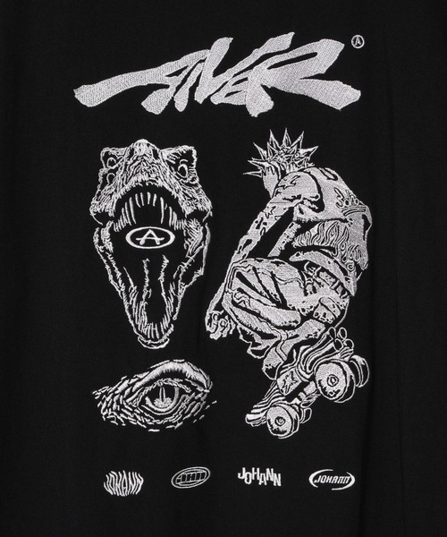 「AIVER」 長袖Tシャツ LARGE ブラック メンズ_画像5
