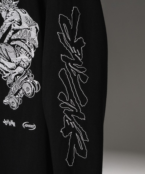 「AIVER」 長袖Tシャツ LARGE ブラック メンズ_画像6