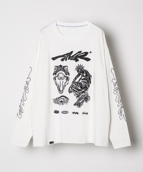 「AIVER」 長袖Tシャツ LARGE ブラック メンズ_画像7