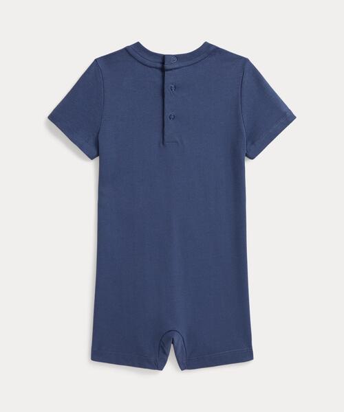 ベビー服 ロンパース Polo ベア コットン ジャージー ショートオールの画像
