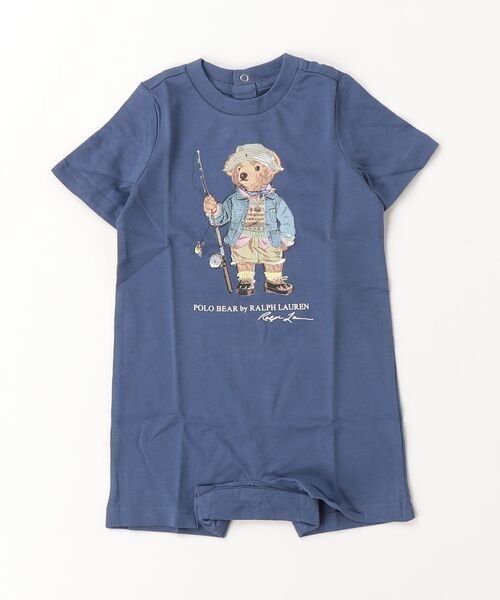 ベビー服 ロンパース Polo ベア コットン ジャージー ショートオールの画像