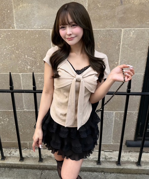 one after another NICE CLAUP tシャツ 半袖 「hinano企画」レース付き