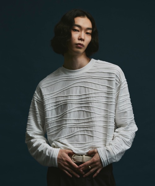 「soerte」 長袖Tシャツ 2 チャコールグレー メンズ_画像2