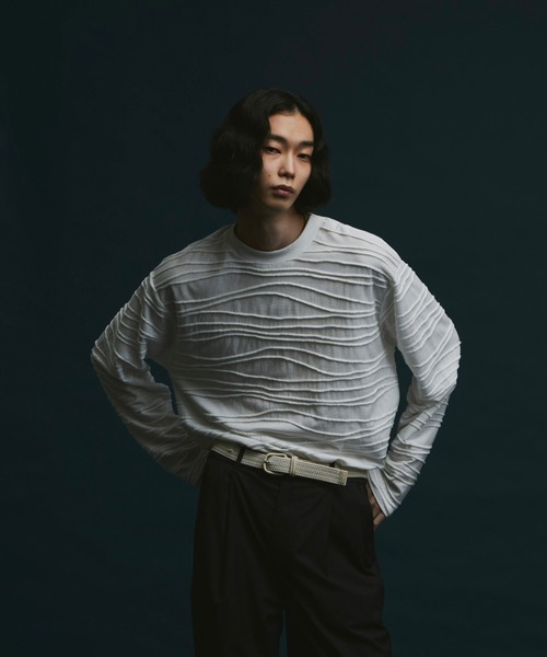 「soerte」 長袖Tシャツ 2 チャコールグレー メンズ_画像5