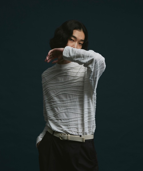 「soerte」 長袖Tシャツ 2 チャコールグレー メンズ_画像6