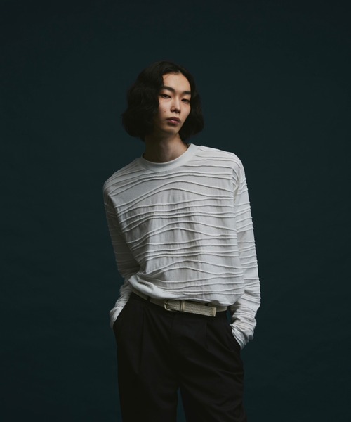 「soerte」 長袖Tシャツ 2 チャコールグレー メンズ_画像7