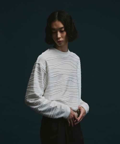 「soerte」 長袖Tシャツ 2 チャコールグレー メンズ_画像8