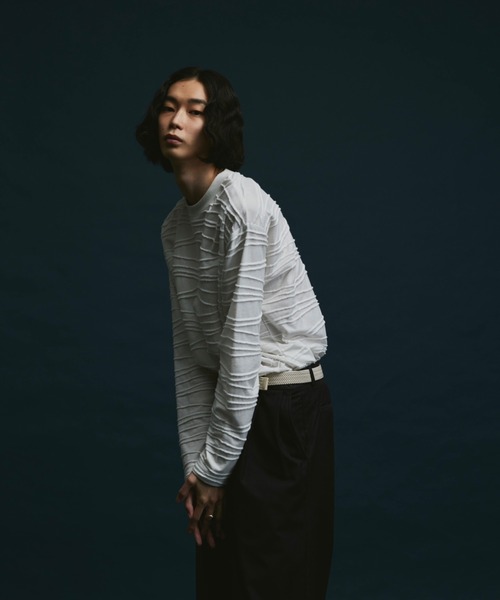 「soerte」 長袖Tシャツ 2 チャコールグレー メンズ_画像9