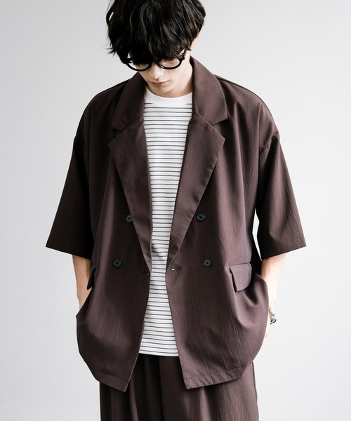 「Rocky Monroe」 セットアップ L ブラウン メンズ_画像8