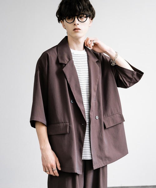 「Rocky Monroe」 セットアップ L ブラウン メンズ_画像9