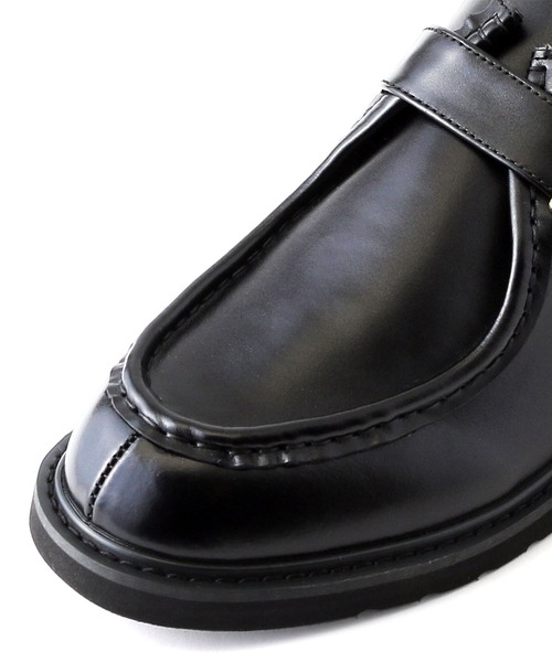 「London Shoe Make」 ローファー UK7.5 ブラック メンズ_画像5