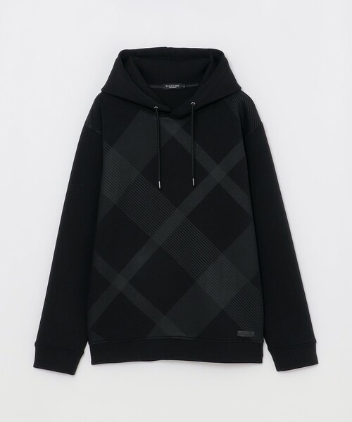 BLACK LABEL CRESTBRIDGE チェック パーカー 総柄 黒 BLACK LABEL CRESTBRIDGE（ブラックレーベル クレストブリッジ