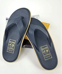  SLIPPER サンダル 9 ネイビー ISLAND SLIPPER サンダル / PT202/NAVY/レザーサンダル メンズ