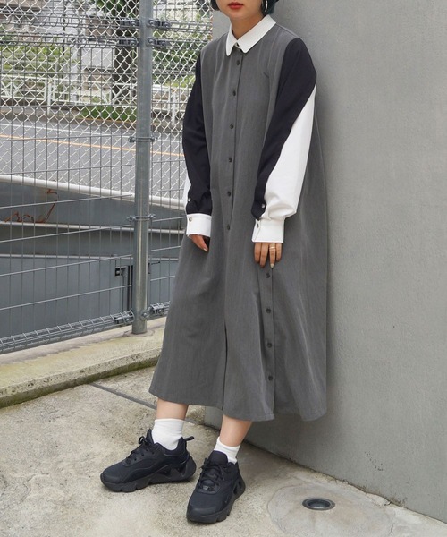 ワンピース 袖切替クレリックシャツワンピース Zozotown Paypayモール店 通販 Paypayモール