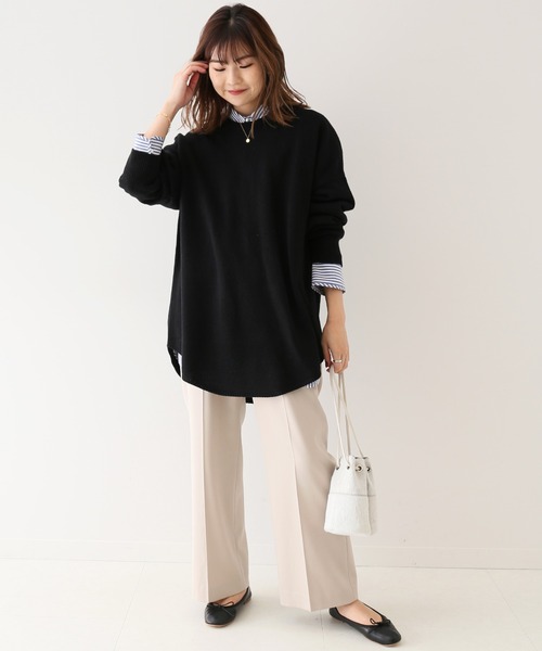 SLOBE IENA（スローブイエナ） ニット SUPER GEELONG クルーネックプル