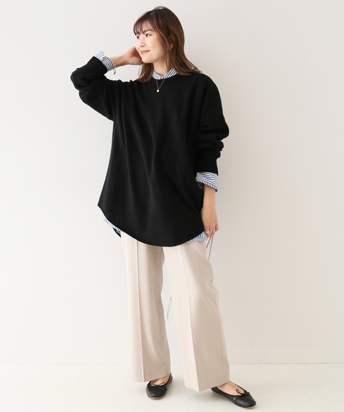 SLOBE IENA（スローブイエナ） ニット SUPER GEELONG クルーネックプル