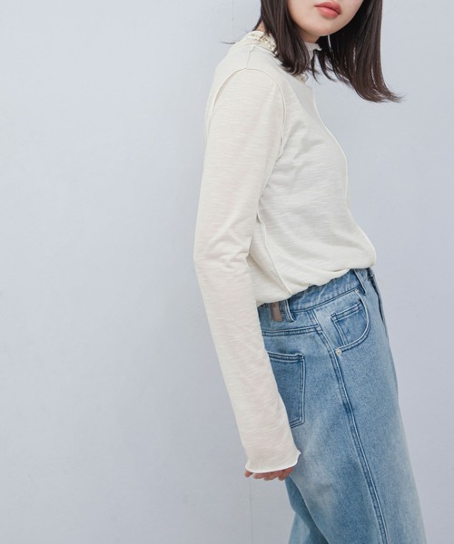 tシャツ シアーハイネックトップス レディース : ZOZOTOWN Yahoo