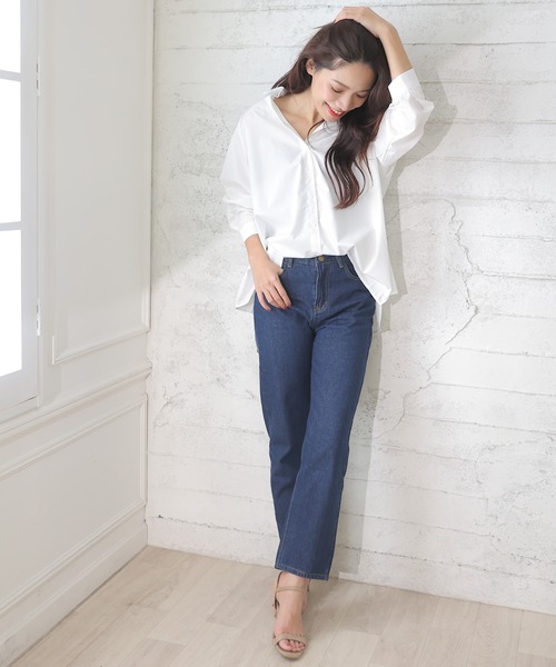 one after another NICE CLAUP/シア-ロングシャツ｜NICE CLAUP