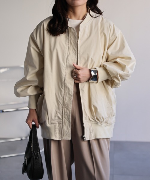 ap retro ma1 ma-1 ボリュームスリーブMA-1ブルゾン レディース