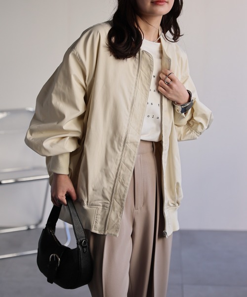 ap retro ma1 ma-1 ボリュームスリーブMA-1ブルゾン レディース