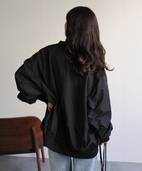 ap retro ma1 ma-1 ボリュームスリーブMA-1ブルゾン レディース