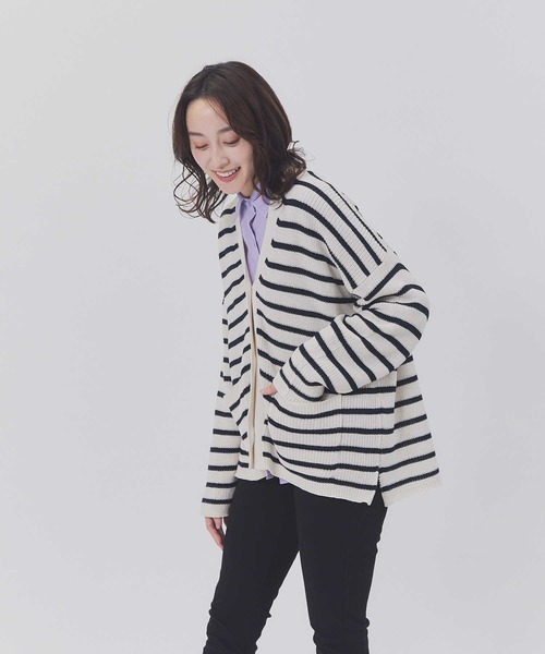 backnumber羽織りサイズXL BACK NUMBER レディース カーディガン 「BACK NUMBER」畦ニット