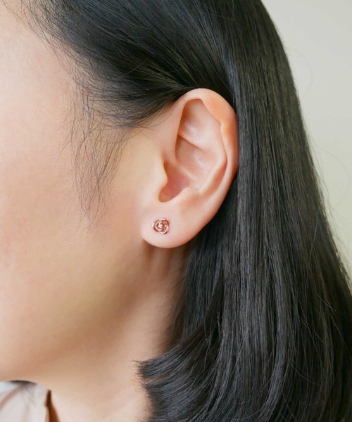 ピアス K10PG クリスティーヌ ピアス レディースの画像