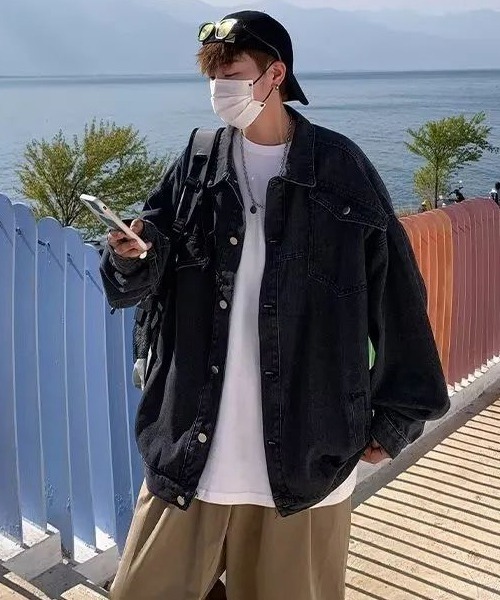 新品・未使用【Jimwag】OVER SIZE G  デニムジャケット ショートボムデニムジャケット JIMWAG - メルカリ