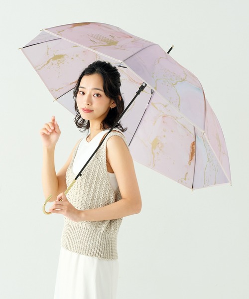 LANVIN COLLECTION 傘 「ビックシルエット ローズ」 レディース