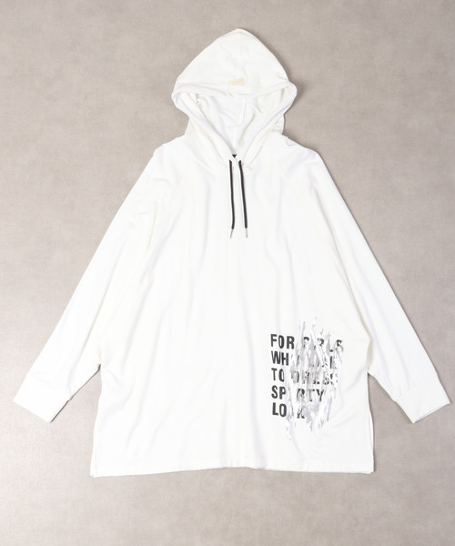 パーカー DIMENSIONE danza　ビックシルエットラグランフーディー レディース DIMENSIONE danza パーカー danza ビックシルエットラグラン